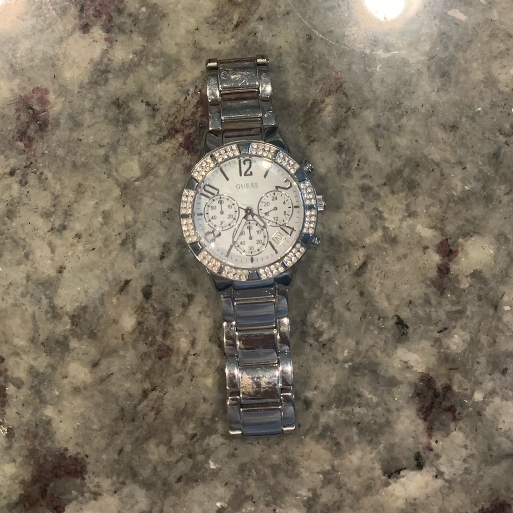 Guess stainless steel silver watch